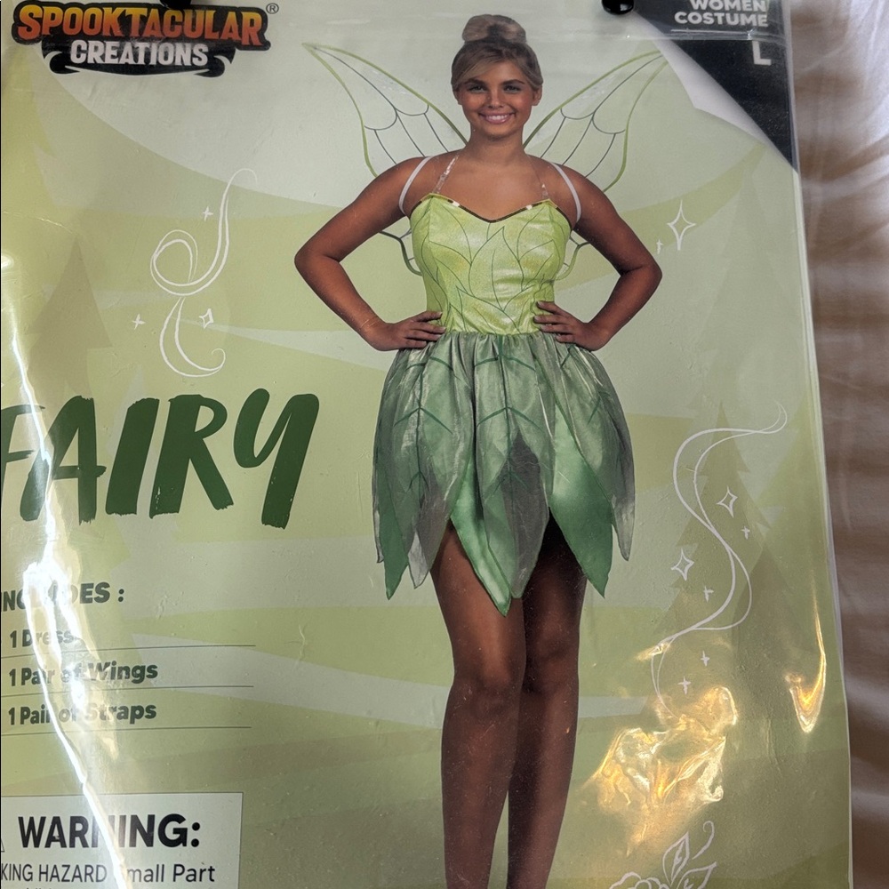Green Fairy Costume with Wings